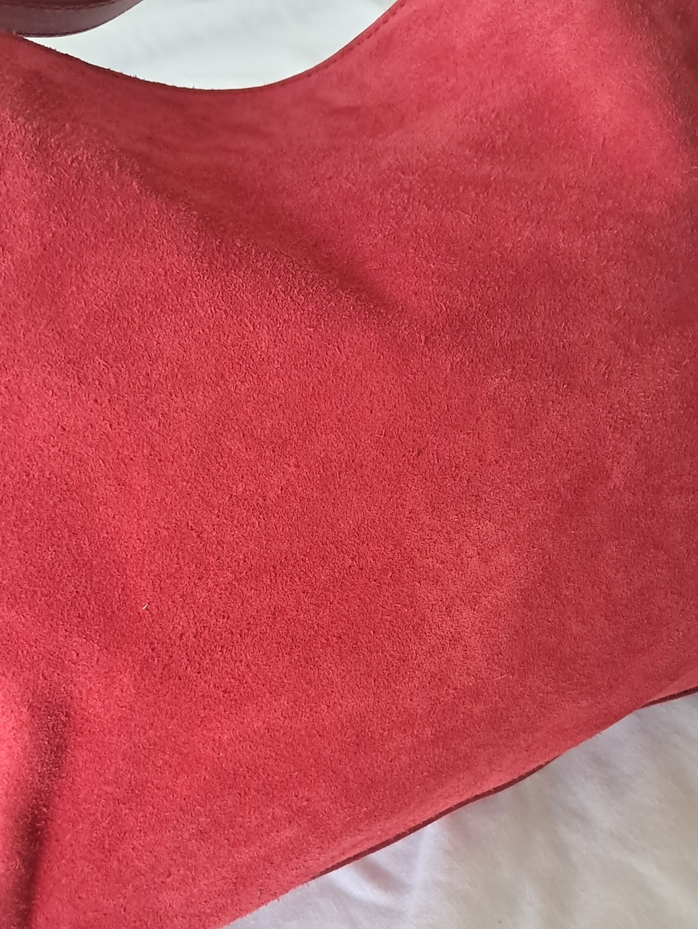 J. Crew Red Suede Shoulder Bag - Picture 3 of 16